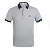 Designer polo camisas homens luxo polos casual mens camiseta snake bee letra cópia bordado moda homem de rua alto tee xxxl