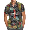 Camicie casual da uomo Halloween 3D Beach Hawaiian 2022 Summer Horror Camicia manica corta Streetwear Oversize 5XL Camisa Social