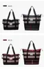 HBP new one shoulder bag fashion lattice large capacity waterproof travel sports swimming fitness bag light height can be extended