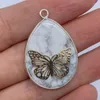 Pendentif Colliers Goutte Forme Pierre Naturelle Transparent Bijoux Charme 23x35mm Pour La Mode Faire DIY Collier AccessoiresPendentif