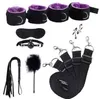 Nxy Sm Bondage Sex Toys per donna Uomo Bdsm Set sotto il letto Manette di contenimento erotico Polsini alla caviglia Maschera per gli occhi Giochi per adulti per coppie 220423