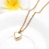 Heart Shaped Memorial Urns Necklace Human/ Pet Ashes Cremation Pendant Stainless Steel Urn Jewelry 4 Colors Y220523