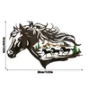الكائنات الزخرفية التماثيل المعادن الغربية الحصان الظل شنقا ديكور الغابات الحيوان واسعة جدار الفن ديكور المنزل هدية للخاصة