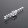 Kvartsspik 10 mm 14 mm 18 mm hane kvartsspets för Mini Nector Collector Glas Nail Dabber Filterspets Röktillbehör