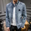 Vestes de vestes en denim Designer pour hommes en jeans couches print