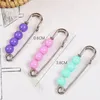 Bunte imitierte Perlen-Charms-Brosche, Sicherheitsnadel für Damen, Brosche, Schal, Anzug