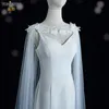 Wraps Jackets G18 Bolero Cardigan Women Bridal Cape Shawl Lace Brodery Simple Lady's Custom Chiffon Stole Woman Weddingwraps