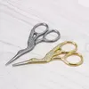 Stainless Steel Scissors Gold Stork Shape Hand Sharp Tailoring shears For Embroidery Sewing Craft Artist B0518325