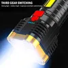 Flashlights Torches Five-Nuclear Explosion LED Strong Light Rechargeable Super Bright Small Xenon Special Forces Outdoor Multi-Fuction