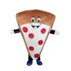 Costumi della mascotte della pizza di Halloween Personaggio dei cartoni animati di alta qualità Carnevale Unisex Adulti Vestito Vestito da festa di Natale