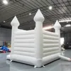 Двор свадебный надувный надувной белый надувной замок Коммерческий использование прыжковой кровать 10x10 -футов на открытом воздухе на открытом воздухе
