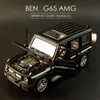 Modèle de voiture en alliage G65 AMGSUV 1:32, jouet moulé sous pression, véhicules tout-terrain en métal, Simulation de lumière sonore, Collection cadeau pour enfants, 220418