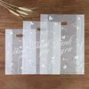 Cadeau Wrap Love Merci Emballage Sacs 20x30cm Sac à provisions au détail avec poignée Baby Shower Christmas Candy Cake Pâtisserie Emballage SacsGift