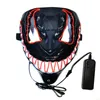 LED-Halloween-Party-Maske, leuchtend im Dunkeln leuchtend, Anime-Cosplay-Masken, 14 Farben