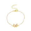 Link Chain Ins Pearl Shell Butterfly Armband For Women French Light Luxury Nisch Design Student Girl Girl Girly JewelryLink Lars22