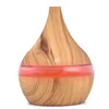 Fragrance Lamps Electric Air Humidifier Essential Oil Diffuser Wood Grain Ultrasonic LED Light Mini Fog Generator With USBFragrance