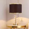 Görsel günler lüks kristal masa lambası Post Modern basit Amerikan tarzı masa lambası için oturma odası yatak odası başucu lambası H220423