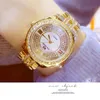 Bilek saatleri bling watch women kadınlar lüks Avusturya kristal bilezik altın shinning diomand rhinestone bileklik bilezik saatleri bilek saat