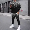 Men's Tracksuits Mens Tracksuit 3d Printed Hoodies Suit Joggers Casual Sweashirts Sweatpants Sportswear Set Autumn Winter Men Clothing Sweat