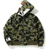 Men's Camo Hooded Large Size Sweatshirts Couple Pullover High Quality 3D Embroidered Zipper Hoodie Jacket