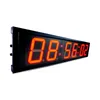 Wholesale 4-inch 6-digit red LED display wall clock is suitable for home and school office, durable and customizable