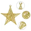 Juldekorationer 15/20 cm Star Pendant Glitter Fempunktsjärnprydnad för bröllopsfestival Party Xmas Tree Hanging Decoration 7Chris