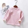Spring Autumn Fall Clothes for Kids Teen Girls Clothing Fashion Tees Baby Boys Tops Cotton Childrens Long Sleeve Tshirts 220812