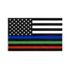 卸売株式のアメリカの薄い青の緑と赤のラインの旗の旗が3×5フィートの法執行役員消防士軍事陸軍消防士アメリカ国旗