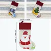 Julstrumpa Santa Claus Snowman Tree Hanging Sock Xmas Decoration Ornament BH7430 TQQ