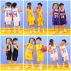 Tuta da basket per bambini Abbigliamento sportivo da esterno 2 12 Y Maglietta senza maniche per bambini T-shirt 2 pezzi Vestiti estivi per bambini Ragazze 220715