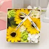 Kreativa nya tvålar Flower Gift Box Teacher's Day Mors dag Rose Carnation Cherry Sunflower