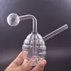 Design exclusivo Antitank Grenade Oil Burner Bong Thick Dab Rig Smoking Water Pipe Ash Catcher Hookah Heady Mi com tubo queimador de óleo de tamanho grande