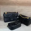 Luxurys Designer Taschen Klassische Umhängetasche Marmont Echtes Leder Kette Umhängetaschen Mode Dame Damen Handtaschen Brieftasche