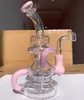 20cm Feb Egg Bong Water Pipes Hookahs Recycler Dab Rigs Smoke Pipe Cigarette Accessory With 14mm Banger
