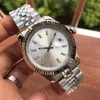 رجال مشاهدة أوتوماتيكية ميكانيكية 41 مم للرجال Wristwatch Wristship Fashion Wristwatches الفولاذ المقاوم للصدأ العلبة الفضية Montre de Luxe