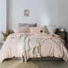 Biancheria da letto in puro cotone di alta qualità, set da quattro pezzi, 60 fili, colore lavato