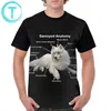 Samoyed T Shirt Samoyed Anatomy T-Shirt Plajı Kısa kollu grafik tişört sevimli grafik 100 polyester erkek büyük boy tshirt T200224