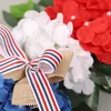 Decorative Flowers & Wreaths Usa Independence Day Wreath Artificial Silk Flower Decor 4th July Rattan Home Memorial Office Garland Floral Si