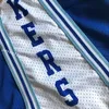 2022 Heren basketbalteam Throwback gestikte shorts Broek met elastische taille in maat S-2XL Mode Vintage stijl blauwe kleur Team Letters Shorts Groothandel