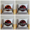 Taie d'oreiller Jurassic Park dinosaure impression jeter taie d'oreiller super doux coussin en peluche 45 45 taie d'oreiller canapé décor à la maison s 220623