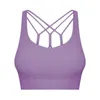 L-306 Cross Back Sports Yoga Bra High Elastity Collection Auxiliary Piers Gym dla kobiet