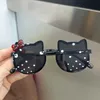 Occhiali da sole per bambini Cartoon gattino Forma Ragazze Bambini Occhiali da sole Round Street Beat Occhiali da vista Cute Baby Shades Eyewear da 2 a 10 anni