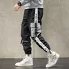 Herrbyxor harajuku jogger fritidsbyxor män hip hop streetwear last 2022 mode mens svart