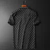 Polo T-shirts For Men Business Slim Fit à manches courtes T-shirt High Quality Vêtements Male Vintage Casual Tops 220524