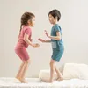 Kids Pajamas Children Sleepwear Short Sleeve Casual Sets Baby Boys Girls Clothes Cotton Nightwear Kids Clothing 220425
