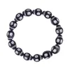 Bracelet extensible en acrylique, brins de perles, motif créatif de crâne, cadeau d'halloween pour Couple, 23cm, Lars22