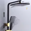 Thermostatic Bathroom Shower System Comfortable Spa Digital Bath Shower Set Quality Brass Wall Mounted LED Screen Bathtub Shower Mixer Tap