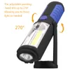 Lanterna de acampamento port￡til USB recarreg￡vel cobra de lanterna leve LED LED LED LUBLEO DE LUZ COM BATERIA