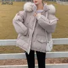 Women's Down & Parkas Women Coat Cotton Padded Outwear Plus Size Jacket Warm Hooded Female Winter Fashion Oversize Woman Loose Clothes Luci2