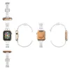 Mode Bling Multi Couleur Bande Sangles Cristal Clair Transparent Mince Montre Bandes Bracelet Pour Apple IWatch 38mm 40mm 42mm 44mm